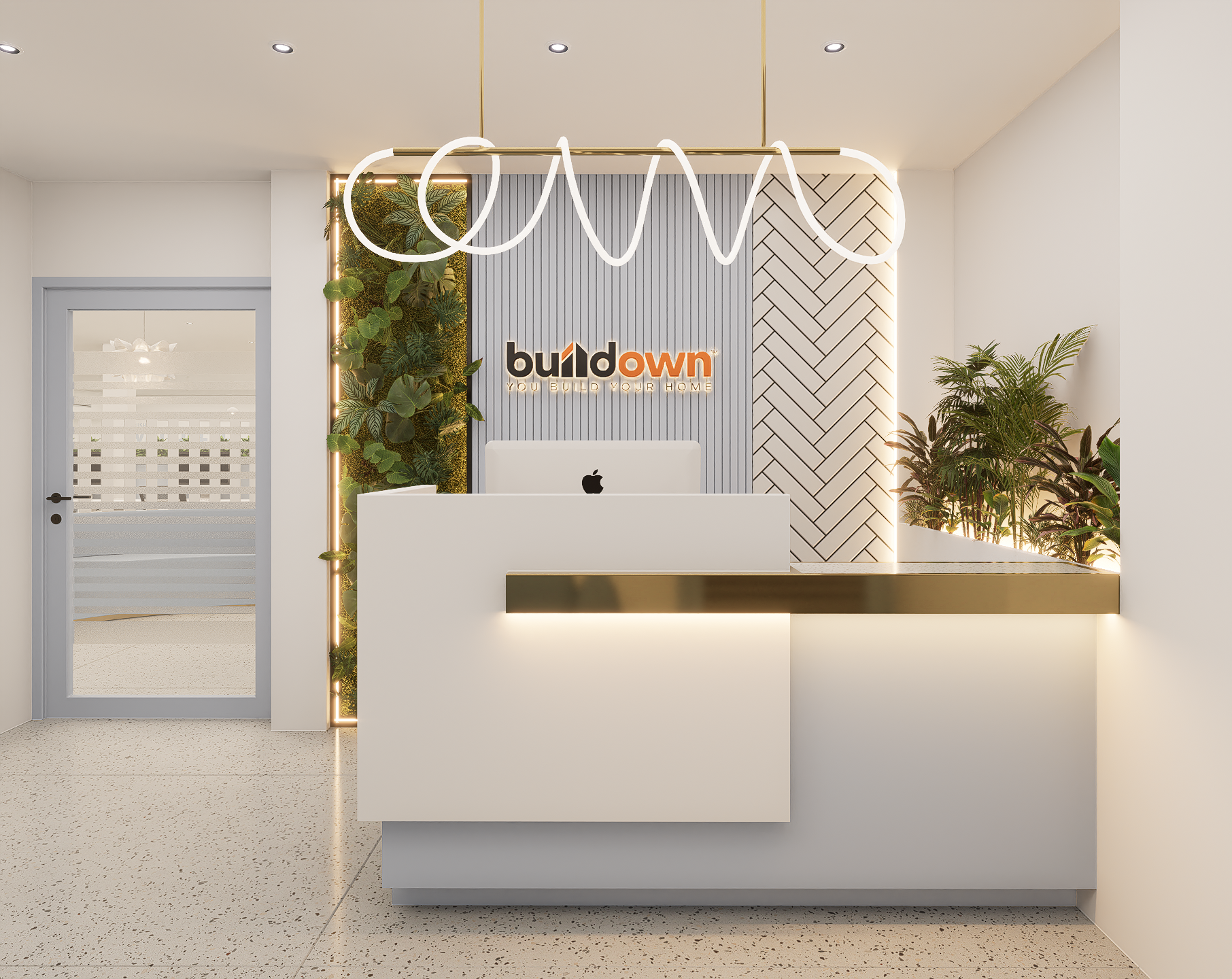 Commercial Interiors reception - Main Render