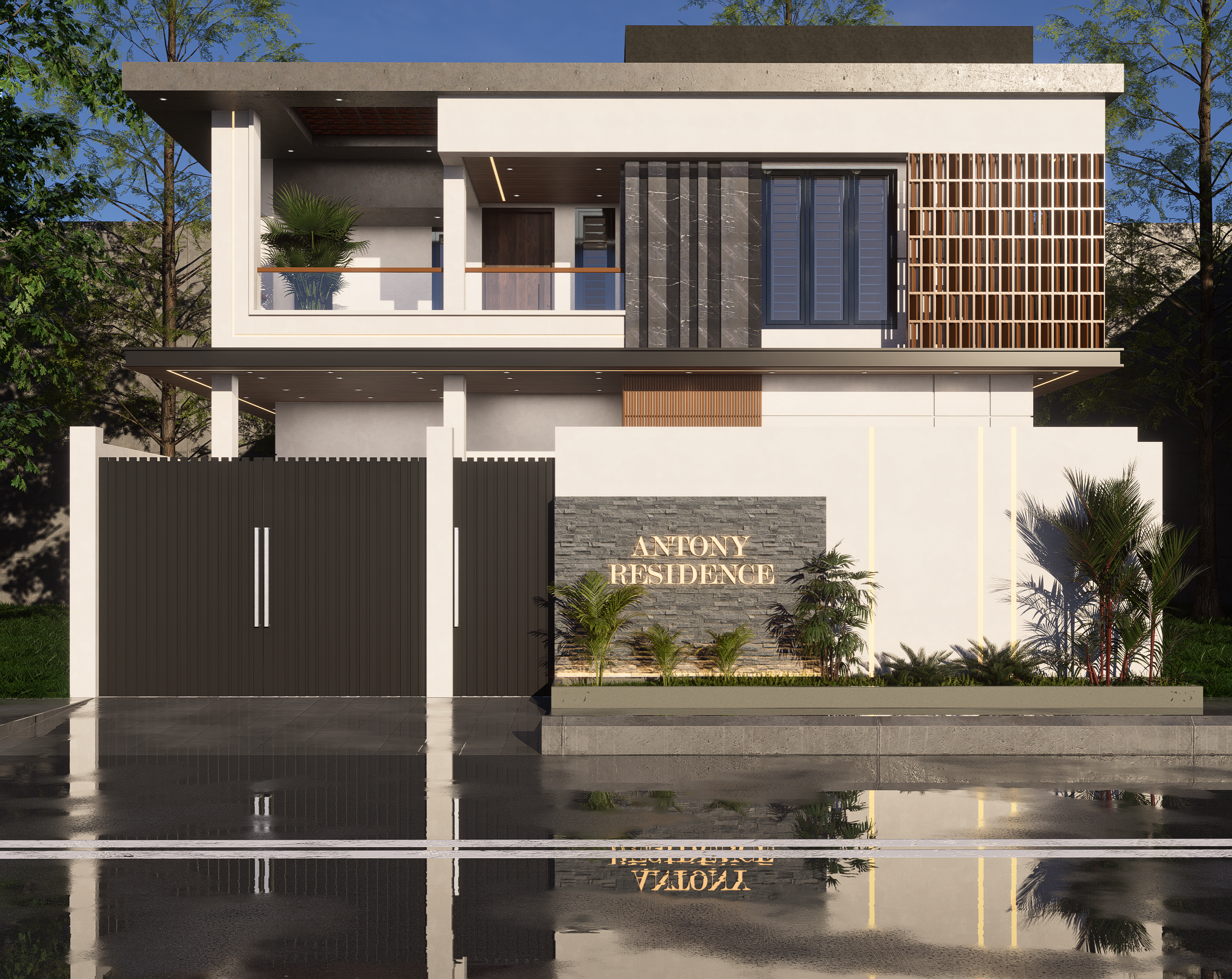 THE CONTEMPORARY LOUVERED VILLA - Main View