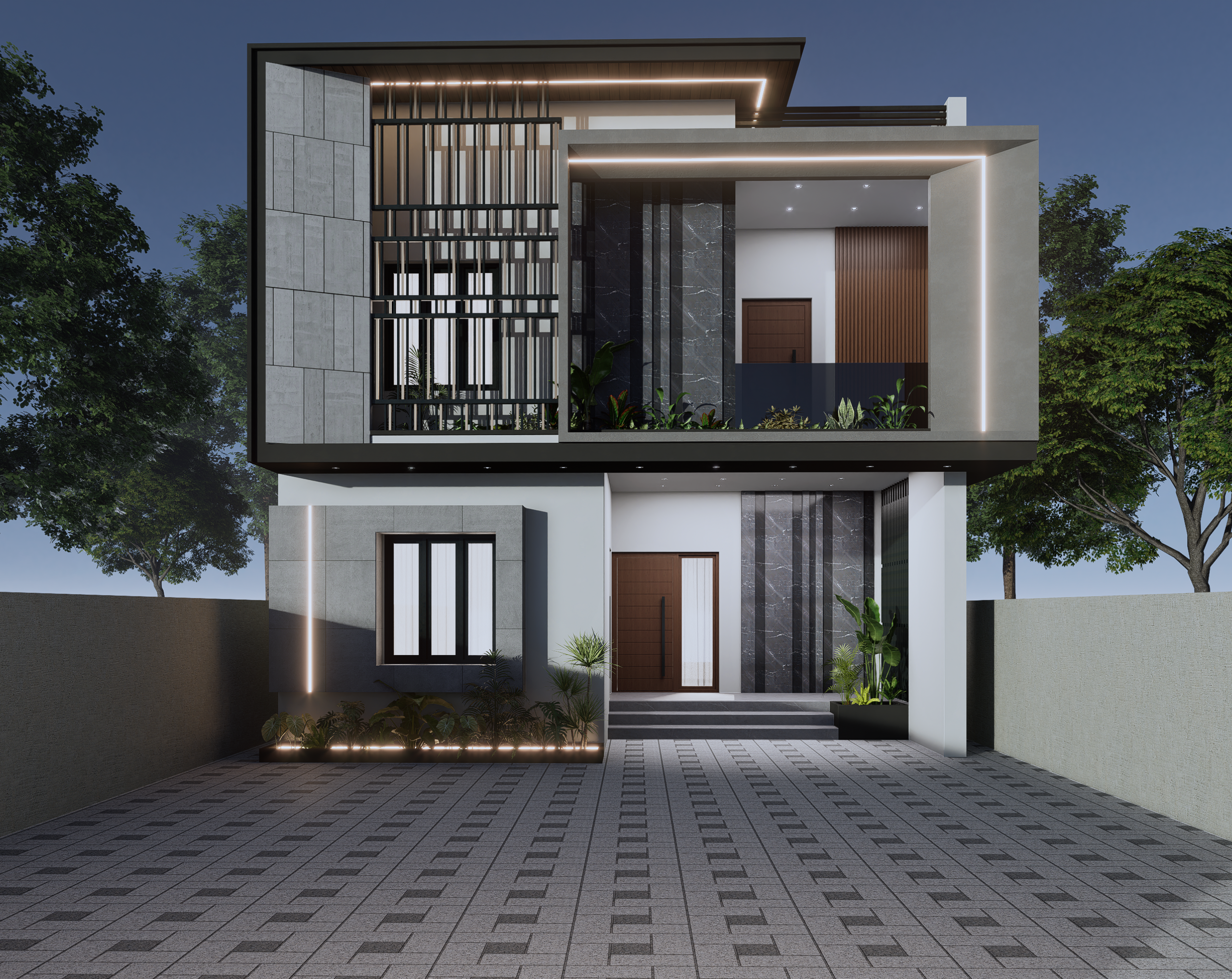 THE MONOCHROME MODERN RESIDENCE - Detail View 2