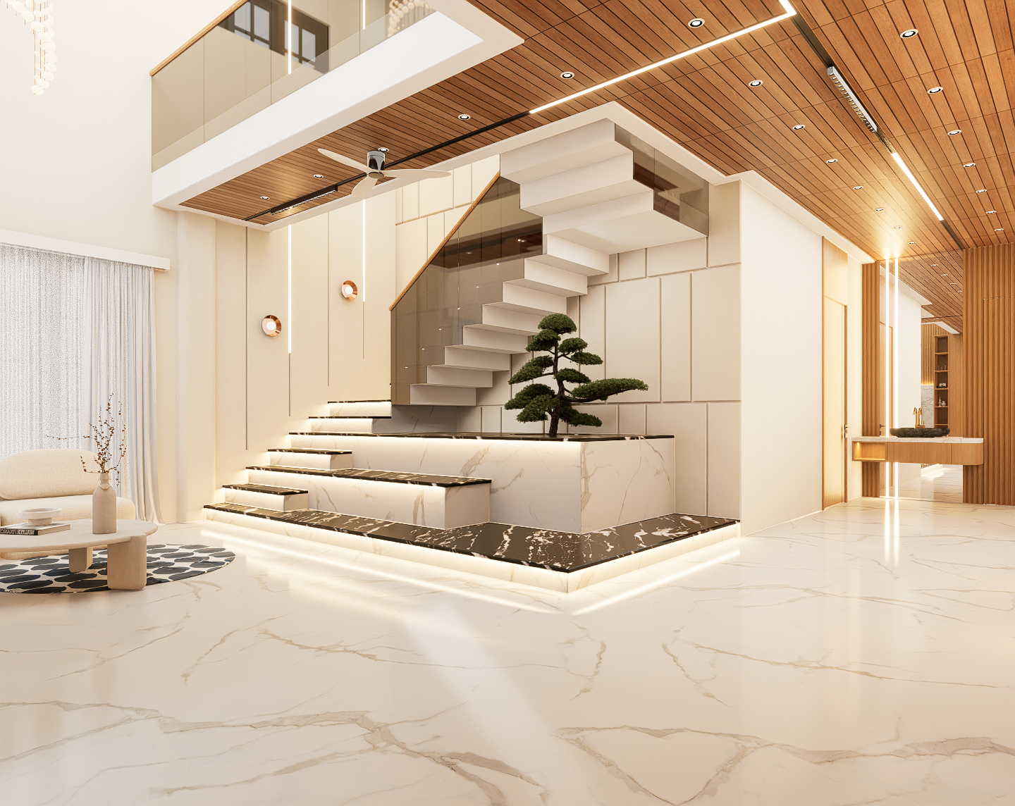 Floating Stairs - Detail Render